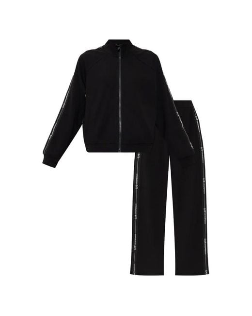 EA7 Black Logo Tracksuit