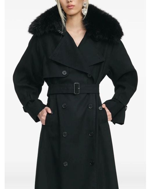 Self-Portrait Black Belted Trench Coat