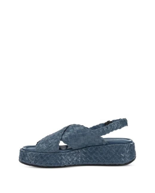 Pons Quintana Blue Maui Platform Sandals