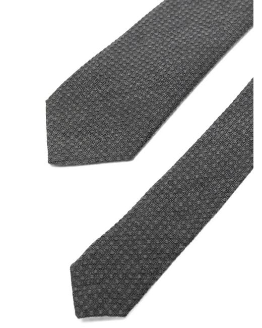 Canali White Dotted Tie for men