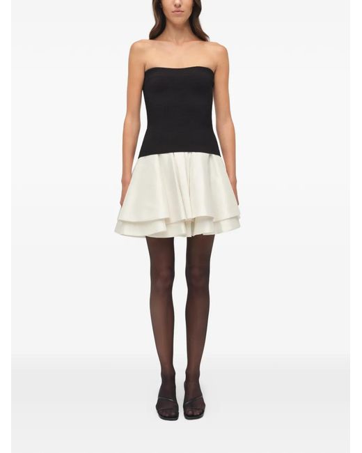 Jonathan Simkhai Black Isabelle Off-Shoulder Mini Dress