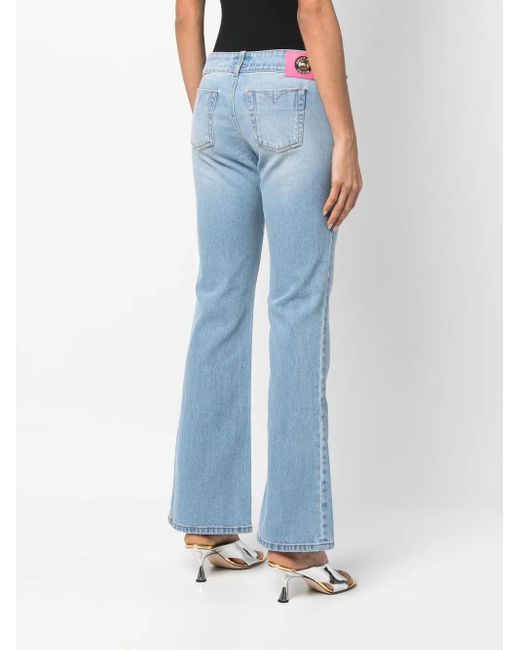 Versace Jeans Couture Blue Flared Denim Jeans