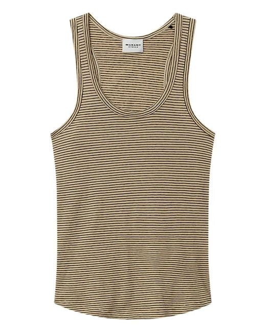 Isabel Marant Natural T-Shirt Thea À Rayures