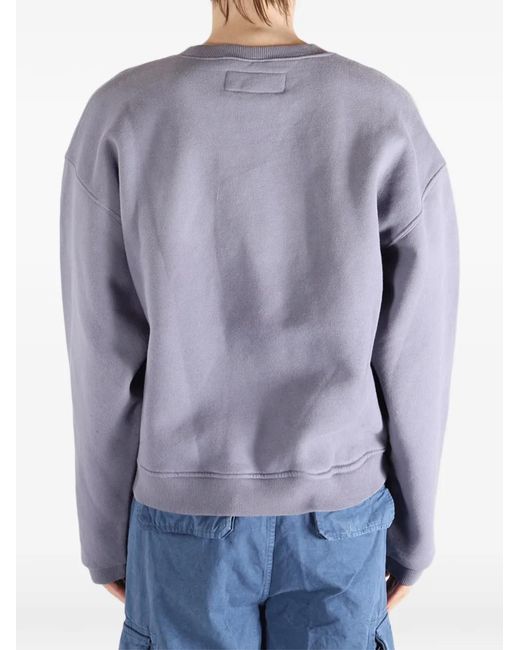 ERL Purple Embroidered Sweatshirt for men