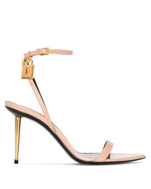 tom ford 85mm lock leather sandals
