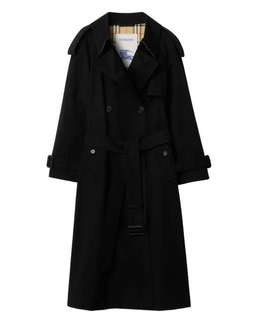 Burberry Black Doppelreihiger Fitzrovia Trenchcoat Mit Gürtel