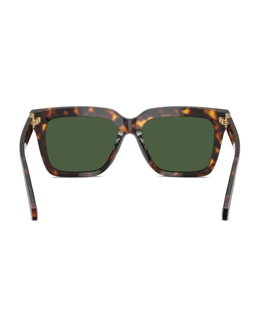 Versace Green Medusa Square-Frame Sunglasses