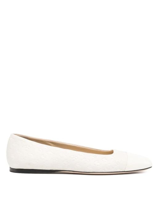 Jimmy Choo Natural Waston Ballerina Shoes