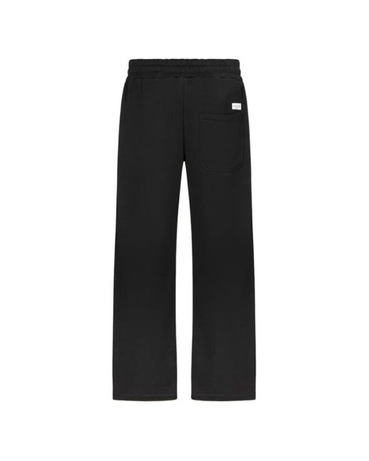 Gaelle Paris Black Drawstring Track Pants for men