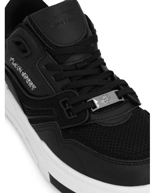 Philipp Plein Black Apollo-1 Lace-Up Sneakers