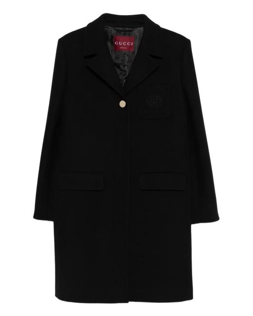 Gucci Wollen Jas in het Black