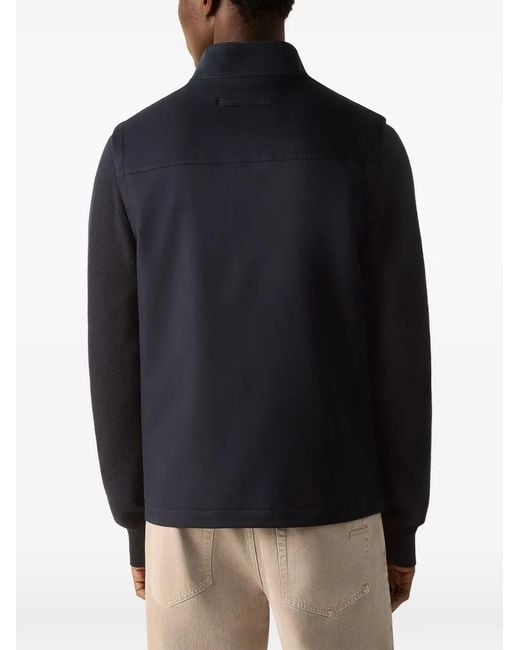 Zegna Black Microfiber Motorin 50Cc Vest for men