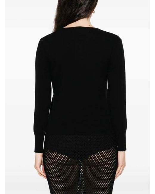 Purotatto Black Buttoned Cardigan