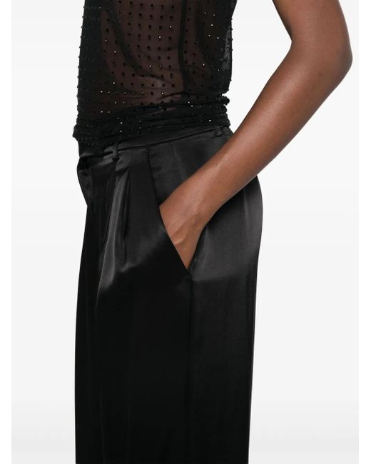Pinko Black Wide Laon Pants