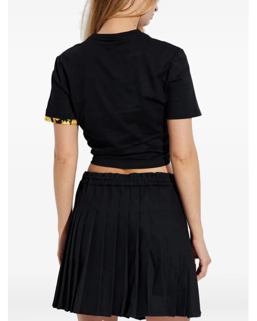 Versace Blue Top mit Sicherheitsnadel