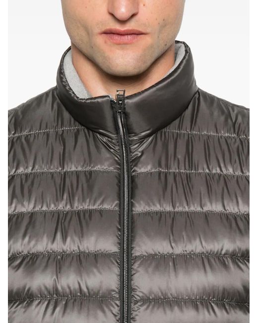 Nylon down chaleco Herno de hombre de color Gray