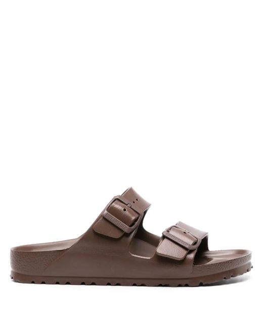 Birkenstock Brown Arizona Buckle Slides