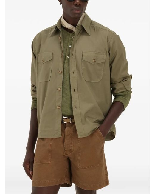Fortela Green Kenny Twill Overshirt for men