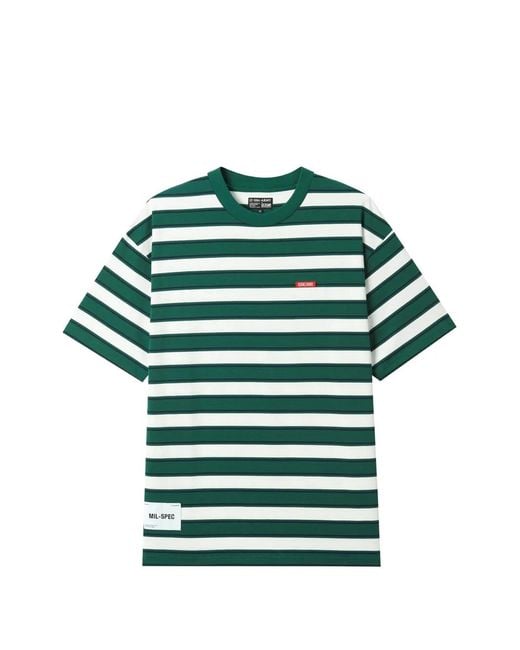 Izzue Green Striped T-Shirt for men