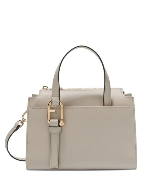 Furla Natural Small Nuvola Boston Tote Bag