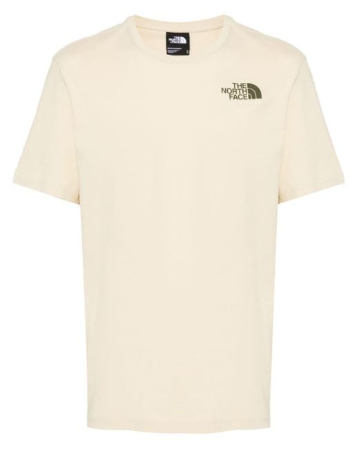 The North Face T-Shirt mit Logo-Print in Natural für Herren