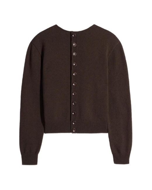 Lemaire Brown Buttoned Cardigan
