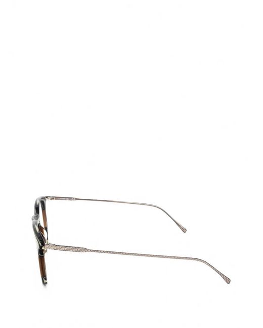 Lacoste White Round-Frame Glasses for men
