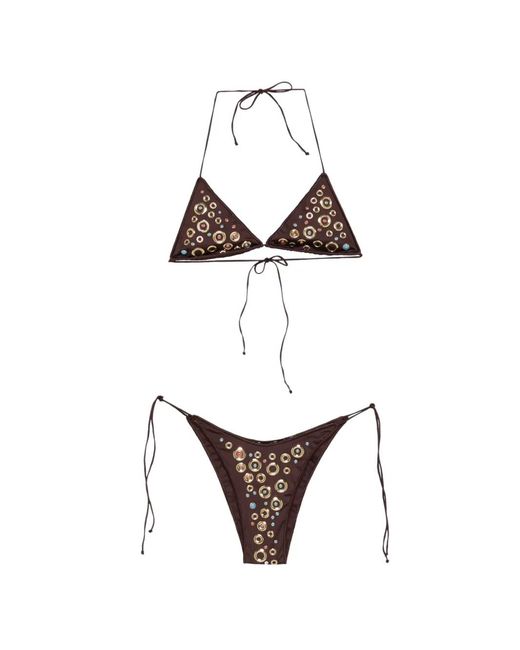 Oseree White Stud Bikini