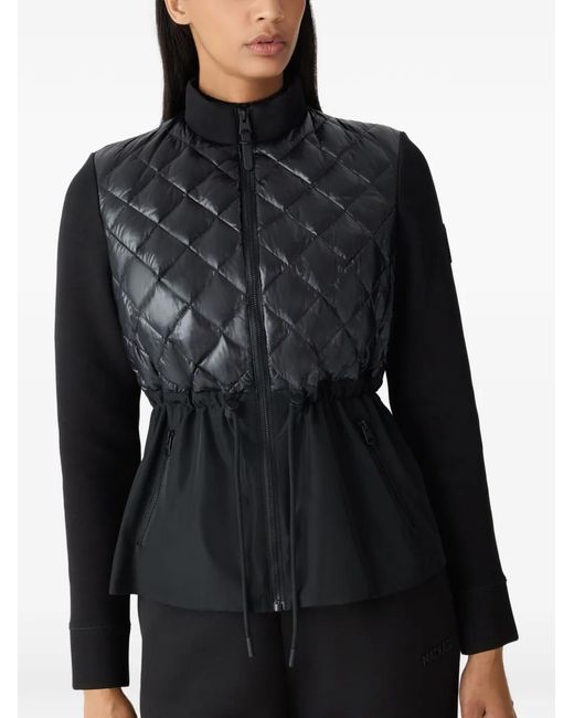 Mackage Black Adita Quilted Drawstring Hybrid Jacket