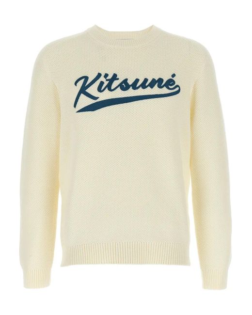 Pull Varsity À Logo Maison Kitsuné pour homme en coloris White