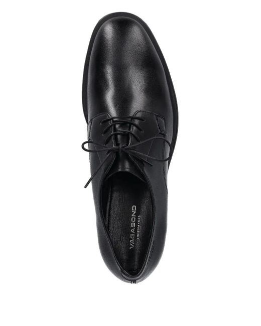 Vagabond Black Lace-Up Leather Shoes