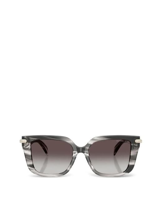 Michael Kors Gray Santo Domingo Square Sunglasses