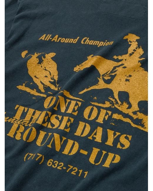 One Of These Days Blue Round Up T-Shirt for men