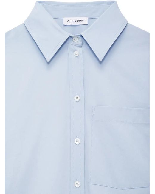 Anine Bing Blue Scott Shirt