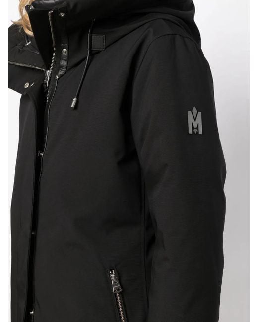 Mackage Black Shiloh 2-in-1 Fitted Down Coat With Removable Bib