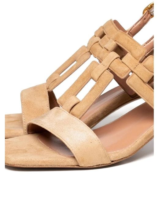 Poche Paris Brown 50Mm Square-Toe Sandals