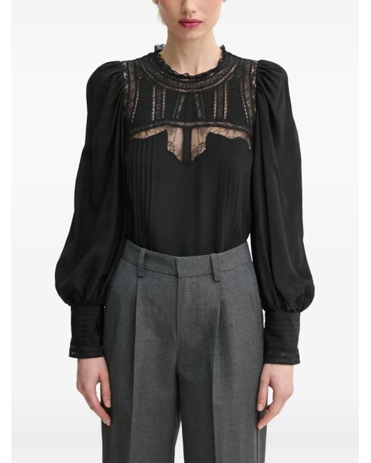 Zadig & Voltaire Black Thena Silk Blouse