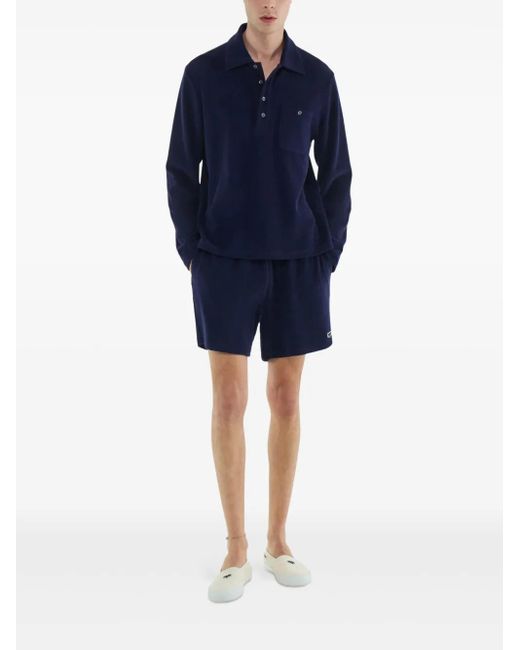 Fursac Blue Towelling Shorts for men
