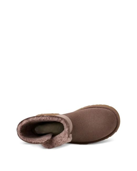 Ugg Brown Classic Esmee Platform Trim Boots