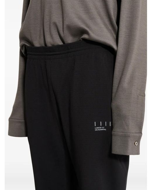 On Shoes Black Lumos Pants for men