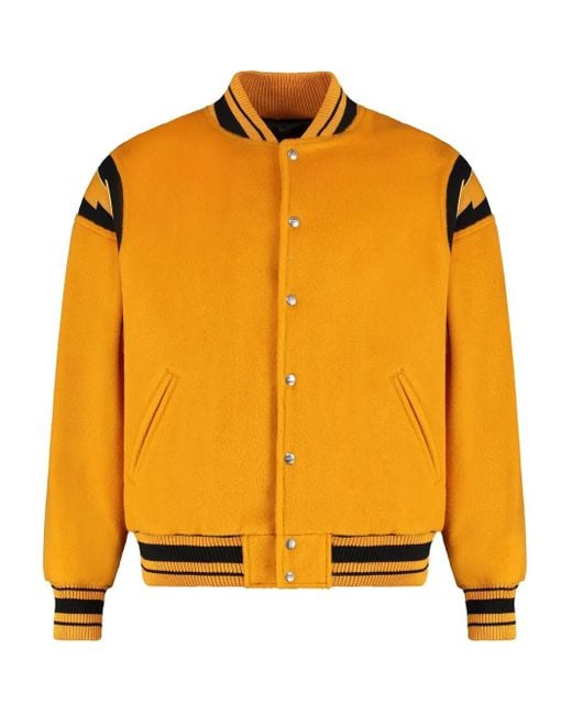 Rhude Bomberjack Met Gestreepte Afwerking in het Orange voor heren