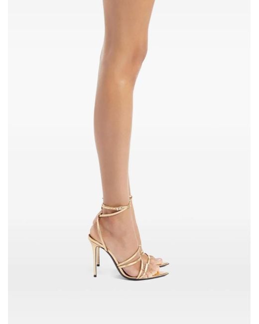 Giuseppe Zanotti 105 Mm Intriigo Claire Sandalen in het Metallic