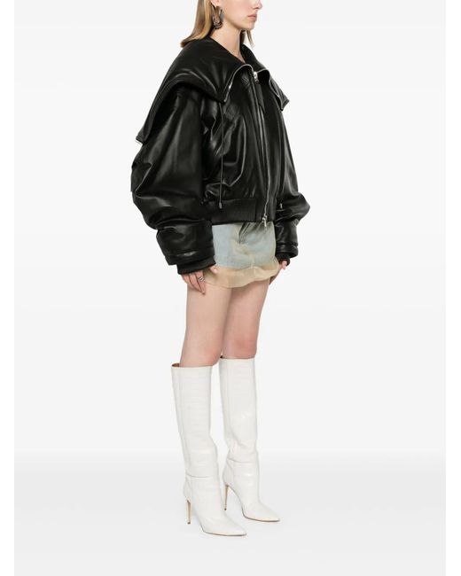 The Attico Black Coats & Jackets