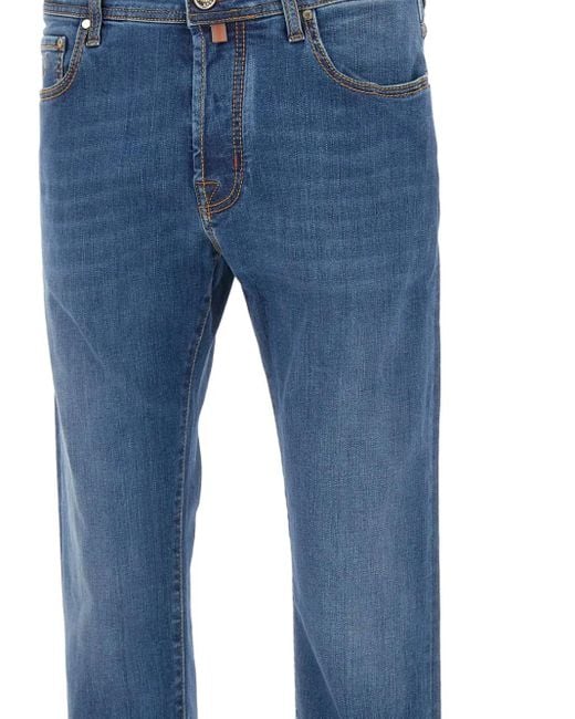 Jacob Cohen Blue Five-Pocket Jeans for men