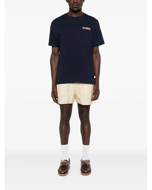 Les Deux Blue Racing Organic Cotton T-Shirt for men