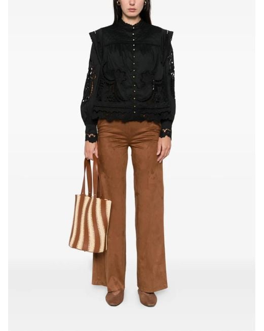 Farm Rio Black Cotton Shirt