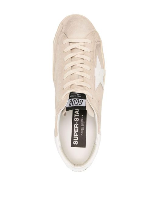 Golden Goose Deluxe Brand Super-star Suède Sneakers in het White voor heren