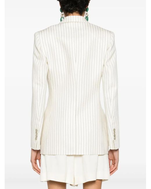 Tom Ford White Wool Double-Breasted Jacket
