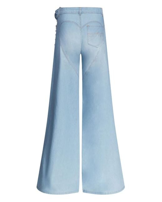 Area Blue Wide-leg Jeans