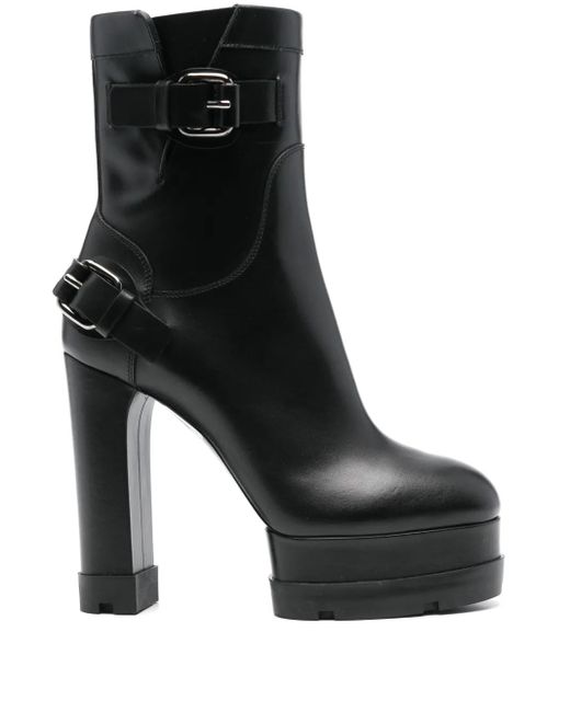 Casadei アンクルブーツ Black
